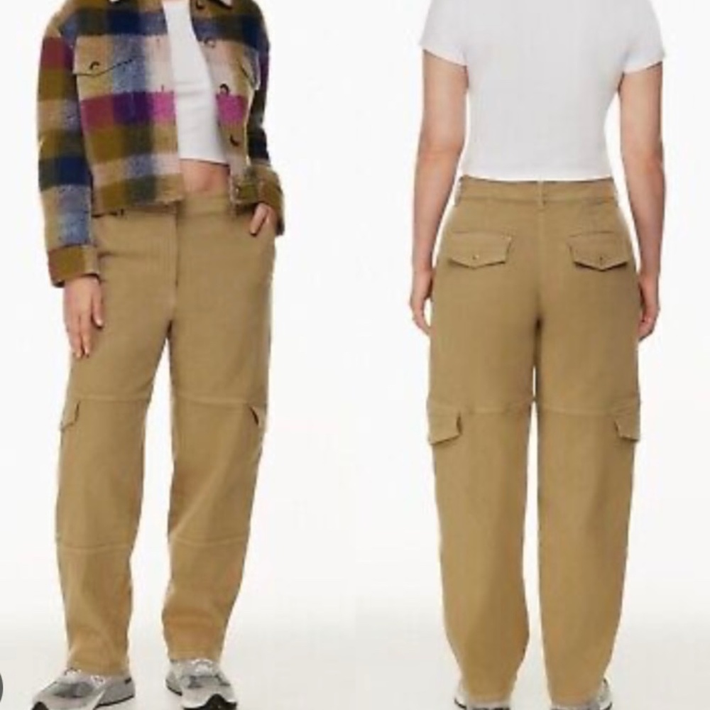 Aritizia Wilfred Maeve Cargo Pants, Size 4, Deep Taupe, NWT